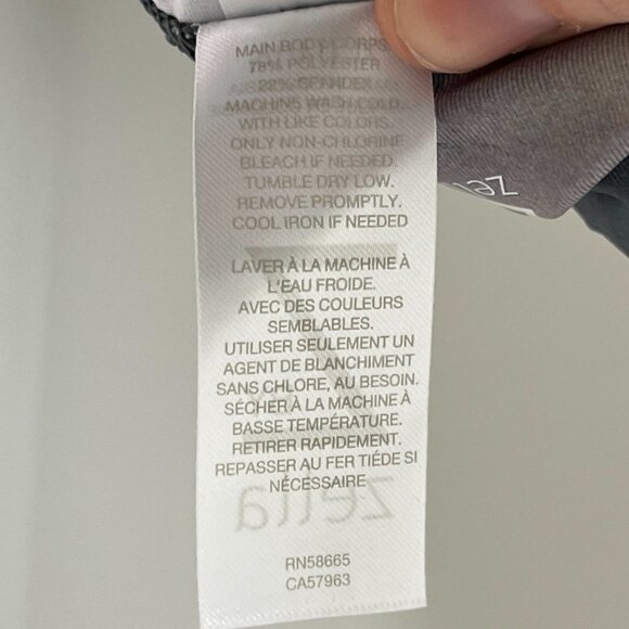 Z by Zella Girl's Athletic Leggings Youth XL 14/16 Abstract Print Gray & Pink - Picture 7 of 8